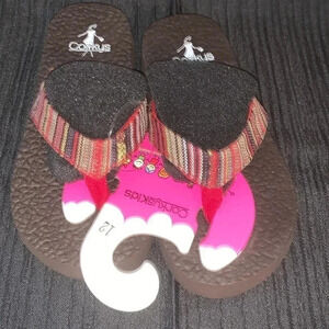 CORKYS KIDS FLIP FLOPS SIZE 12 NWT